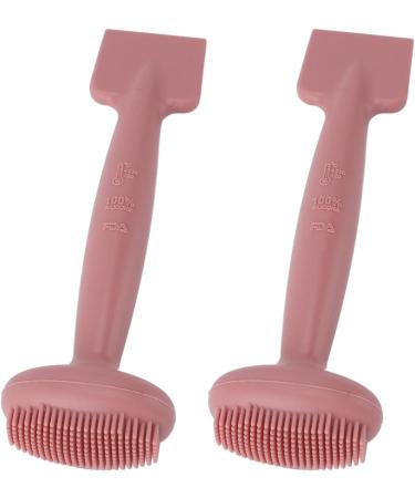 2Pcs Face Mask Brush 2Pcs Face Mask Brush Silicone Facial Cleansing Brush Scraper Tool Cleaning for Beauty Salon Apply Mud Mask (Pink) - Buy Online on GoSupps.com