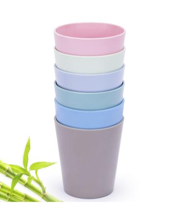 HM-tech 6pcs Bamboo Kids Cups for Baby feeding  Toddler cups for Drinking Tableware for Baby Toddler Kids Bamboo Kids Dinnerware sets Cup 03