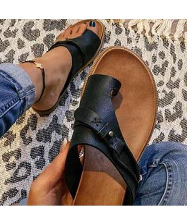 Orthopedic Bunion Corrector Sandals - Summer Sandals for Women, Size 42 EU, Black - Buy Online on GoSupps.com