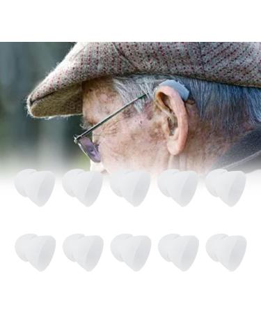 10 Pack Hearing Aid Domes - 10mm Universal Silicone Earplugs for Hearing Aids & Amplifiers - Replacement Mushroom Couplings (White) - Buy Online on GoSupps.com