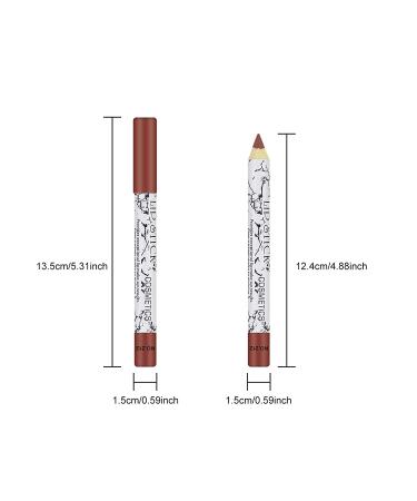 Ownest 12-Piece Lip Liner Pen Set - Matte Nude Lip Liner Pencil Kit for High Pigment and Sexy Lips - Buy Online on GoSupps.com