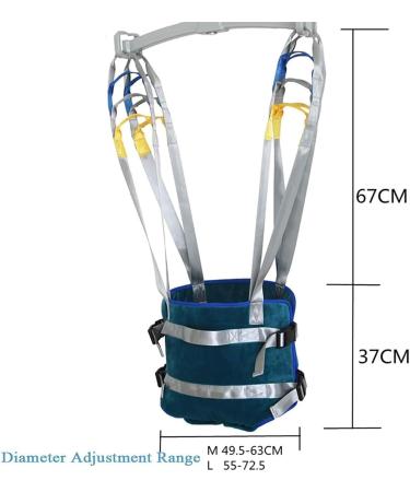 Patient Lift Medical Slings Walking Carrier Transfer Seat Lifting Cushion Pad Patient Walking Sling for Waist Lumbar Back Supports Leg Exercise (Size : M) Medium - Buy Online on GoSupps.com
