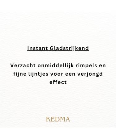 Kedma Instant Wrinkle Filler with Platinum and Hyaluronic Acid Smoothing and Moisturising For All Skin Types 10g - Buy Online on GoSupps.com