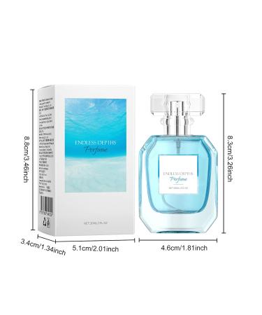 Mens Perfume Delicate Vegan Eau De Parfum Sweet Beauty Products Suitable for Special Occasions Perfume Gift for Men 8.3x4.6cm Light blue - Buy Online on GoSupps.com