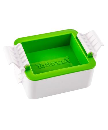 ToFuture Tofu Press a unique and stylish tofu press to transform your tofu. White / Green
