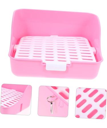 COSMEVIVI Box Rabbit Toilet Pet Potty Pet Supply Small Pet Toilet Pet Training Corner Little Pig Pee Toilet Bunny Potty Bunny Toilet Rabbit Potty Pet Drawer Potty Pet Litter Tray 28.5X23.5X15.5CM Pink - Buy Online on GoSupps.com