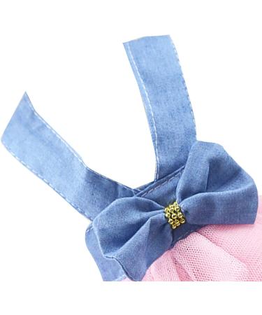 Petyoung Dog Princess Dress Pet Bowknot Fairy Mesh Dress Apparel Costume Clothing Tutu Skirt for Dog Cat XL - Buy Online on GoSupps.com