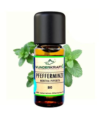 Organic peppermint oil - 100% natural organic organic oil from Wunderkraft.Bio aromatherapy & diffuse ideal for muscle tension aroma oil fragrance oil (30ml peppermint organic) peppermint organic 30 ml (1 Pack)