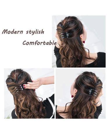 Aaiffey Alligator Clips for Hair - 3Pcs Women's French Curved Medium Hair Clips - Buy Online on GoSupps.com