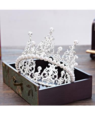 JORCEDI Retro Man-made Pearl Crown Tiara - Wedding & Party Decoration - Buy Online on GoSupps.com
