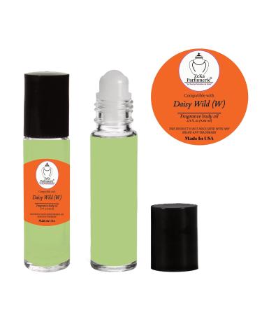 ZEKA PARFUMERIE Daisy Wild (W) Fresh Green Floral Fragrance Body Oil for Women Long Lasting Alcohol-Free Perfume Oil Roll-On Made in USA 1/3 fl oz (9.86 ml) - Buy Online on GoSupps.com