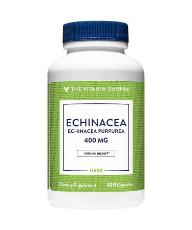 The Vitamin Shoppe Echinacea 400MG - Immune System Support Seasonal Wellness & Respiratory Health (300 Capsules)