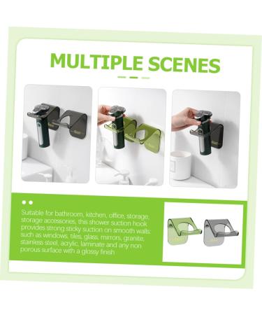 Minkissy 2-Piece Wall-Mounted Electric Shaver Holder Self-Adhesive Razor Organizer for Shower & Bathroom - Buy Online on GoSupps.com