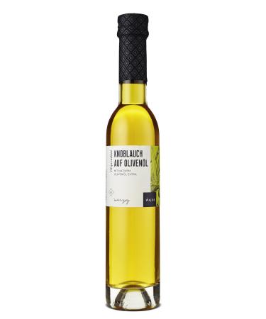 Wajos Garlic on Olive Oil 250ml: Olive oil preparation with extra virgin olive oil vegan oil vinegar & dressings