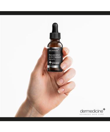 Dermedicine Resveratrol Liquid Serum Facial Skin Care Lift Resveratrol Serum for Face 2 Fl Oz - Buy Online on GoSupps.com