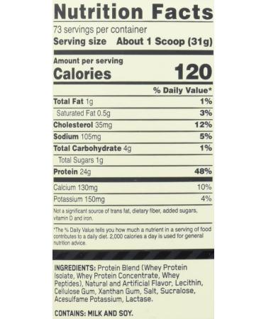 OPTIMUM NUTRITION Gold Standard 100% Whey Protein Powder From Whey Isolates Vanilla Ice Cream 2270 gram - Buy Online on GoSupps.com