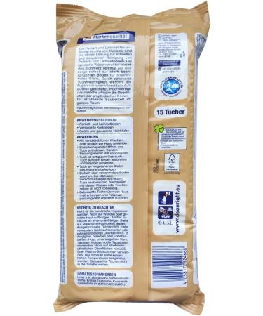 15 Gently Perfumed Wet Wipes for Parquet & Laminate - Set of 3 for Effortless Cleaning | International Shipping - Buy Online on GoSupps.com