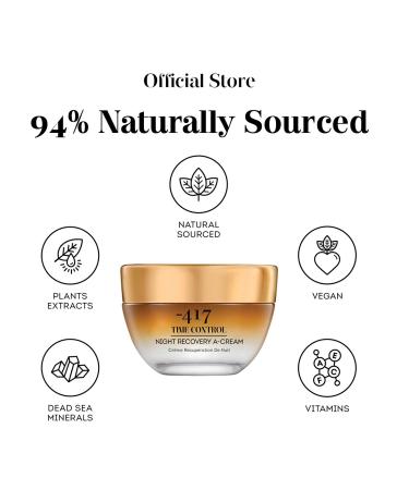 417 Dead Sea Cosmetics Time Control Night Recovery Cream | Anti-Aging Face Moisturizer for Wrinkle Recovery Shop Internationally - Buy Online on GoSupps.com