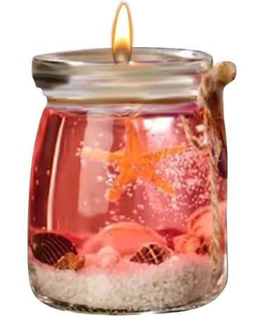 Oceans Theme Gel Candle - Blue Purple Pink Scented | Starfish Whelk Aromatherapy for Meditation & Relaxation | 2024 New Release - Buy Online on GoSupps.com