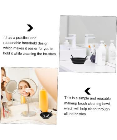 DOITOOL of Makeup Brush Makeup Brush Scrubber Pad Makeup Brush Cleaner Mat Brush Cleaning Mat Makeup Brush Mat Cleaner Foldable Makeup Brush Bowl Silica Gel Makeup Pad Not Hurt - Buy Online on GoSupps.com