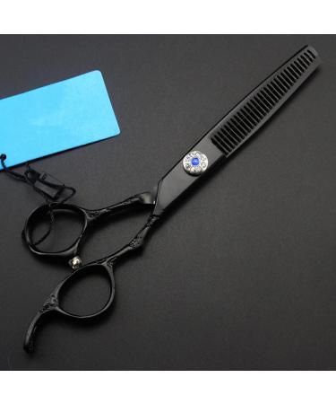 Hair Cutting Scissors 6 Inch Japan 440c Steel Rose Black Hair Scissors Haircut Thinning Barber Tools Cutting Shears Hairdresser Scissors Set - Buy Online on GoSupps.com