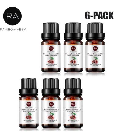 Buy 6-Pack Cherry Essential Oil | 100% Pure Organic Aroma Oil for Diffuser (6X10ml) - International Shipping Available - Buy Online on GoSupps.com