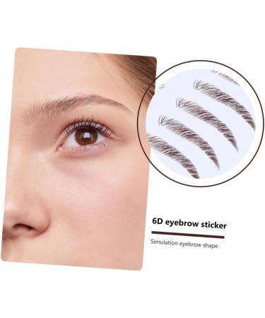 FOMIYES 12 Pcs Eyebrow Stickers 4d Eyebrow Tattoos Brown Eyebrows Stick on Eyebrow Tool 6d Makeup Tools Hair - Buy Online on GoSupps.com
