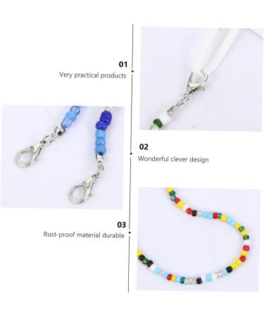 Gatuida 6 pcs Glasses Mask Chain | Elegant Pearl Strap & Shot Glasses Holder for Secure Hanging - Buy Online on GoSupps.com