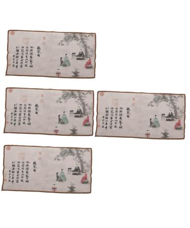 Zerodeko 4 Pcs Tea Cloth Microfiber Towels Cotton Tea Towels Water Absorbent Tea Towel Raising Pot Household As Shownx4pcs 30X15.5Xx0.2cmx4pcs