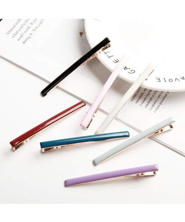 Beaupretty Alligator Hair Clips Set - Long Thin Duckbill Hair Pins - Solid Color Alloy Barrettes - 7pcs - Buy Online on GoSupps.com