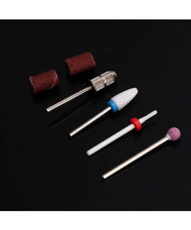 4-Piece Tungsten Steel Nail Drill Set | Nail Art Grinding Heads with Storage Box for Dead Skin Removal & Polishing - Buy Online on GoSupps.com