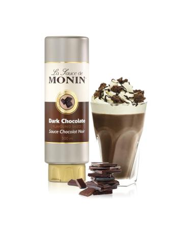 Monin Thick Dark Chocolate Sauce 500 ml - Premium Gourmet Topping for Desserts & Beverages | International Shipping Available - Buy Online on GoSupps.com