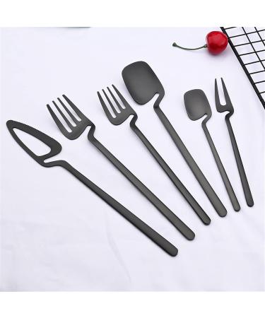 Flatware Sets 6Pcs New Gold Dinnerware Set Kitchen Decor Spoon Fork Knife Flatware Set Matte Cutlery Ice Cream Desserts Soup Coffee Use (Color : 6Pcs Teaspoon) - Buy Online on GoSupps.com