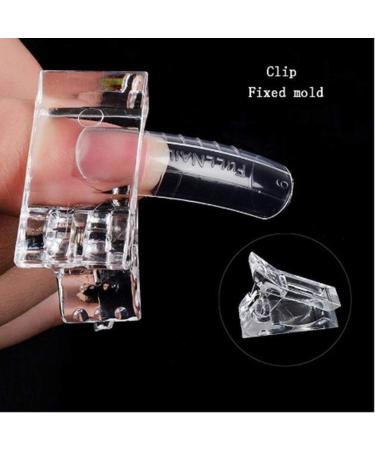 Flybloom Nail Tip Clip - Fast Build Polygel Nail Shapes & UV Builder Clamps for Perfect Fingernail Extensions | Nail Art Tool - Buy Online on GoSupps.com