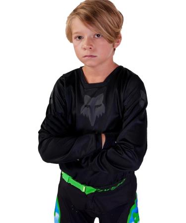 Fox Racing Unisex Kids Blackout Jersey Windbreaker | Youth Size L - Best for All Weather - Buy Online on GoSupps.com