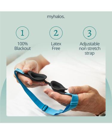 MyHalos Moisture Chamber Glasses & Sleep Mask for Dry Eyes | Reusable Hydrating Moisture Goggles | Patent Pending Solution - Buy Online on GoSupps.com