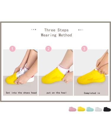 Durui Silicone Waterproof Shoes Cover - White Large | Reusable No-Slip Shoe Protectors for Kids, Women, Men - Buy Online on GoSupps.com