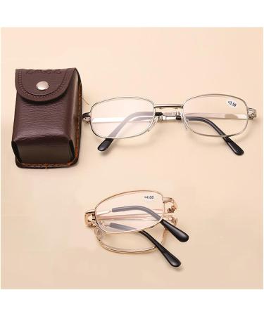 Buy Iynwbjts Foldable Anti-Blue Light Reading Glasses - Dual-Use Silver Frame 2.50 for Men & Women | High-End Stylish Design - Buy Online on GoSupps.com