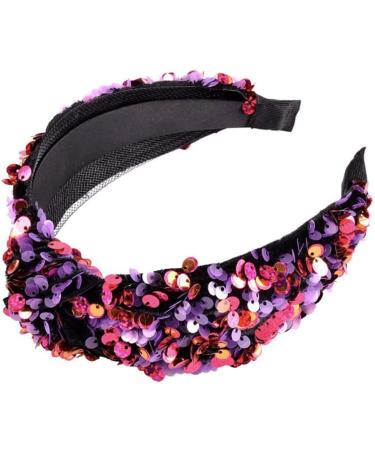 1pc Turban Headband Fabric Bandanas for Women Hair Ties for Women Knot Headband Vintage Headband Hair Hoops with Cross Womens Bandana Sequined Hair Hoop Miss Fish Scales Mermaid - Buy Online on GoSupps.com