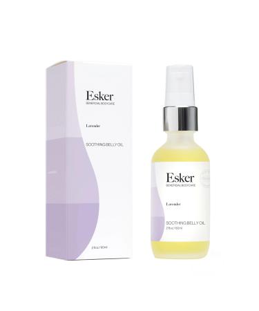 ESKER - Natural Soothing Belly Oil | Plant-Based Cruelty-Free Clean Beauty (2 oz | 60 ml) Soothing 2 Fl Oz