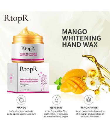 RtopR Hands Care Paraffin Moisturizing Peel off Hand Wax Mask 1.75oz - Hydrating, Exfoliating, Nourishing, Whitening - Buy Online on GoSupps.com