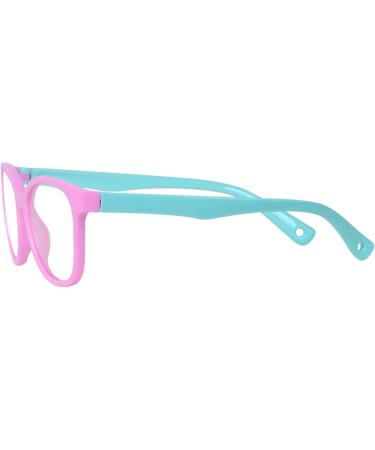 Kids Blue Light Filter Glasses - UV Protection TR90 Frames for Boys & Girls + Adjustable Band & Pink Case - Buy Online on GoSupps.com