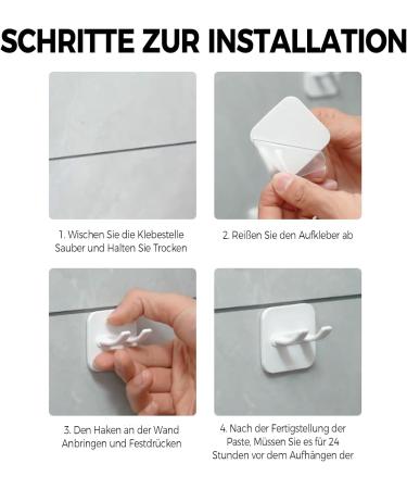 VIKY 4-Piece Razor Holder Shower Set | No Drill Self-Adhesive Bracket for Razors Keys & Phone - International Shipping - Buy Online on GoSupps.com