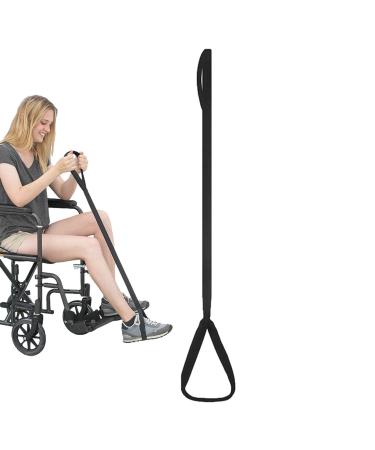 Besreey Leg & Thigh Lifters - Leg Lifter for After Knee Surgical Extra Long Leg Strap Rigid Hand Strap & Foot Loops Leg Lift Assist & Riser Leg Strap to Lift Leg