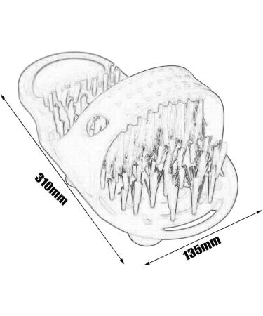 Foot Scrubber Shower Sandal Plastic Bath Shoe Including Pumice Stone Foot Health Care Stone Massager Slipper For Foot Cleaning - Buy Online on GoSupps.com