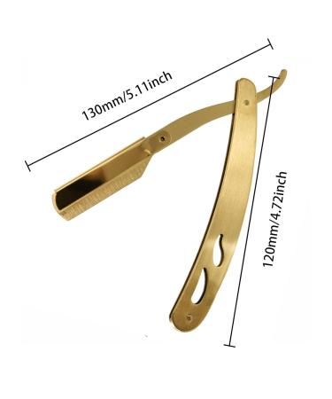 Harilla Gold Wet Shaving Care Set - Soft Nylon Bristles Manual Brush & Razor Holder - Perfect for Father's Vacation - Buy Online on GoSupps.com