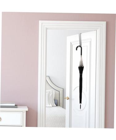 STOBAZA 2pcs Metal Coat Hanger Over The Door Hanger Towel Hanger Bathroom Shower Door Bathroom Door No Nails 17x3cm Silver - Buy Online on GoSupps.com