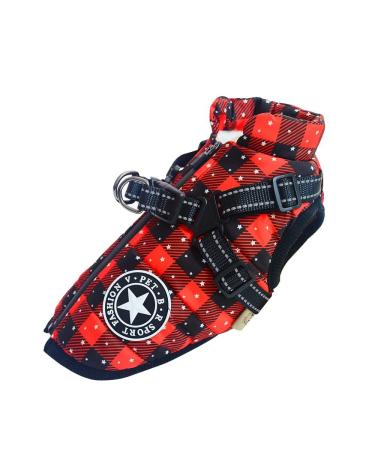 Dog Vest Dog Coat Waterproof Warm Vest with Dog Harness Winter Warm and Soft 9 Colors-Christmas02 5XL 5XL Christmas 02