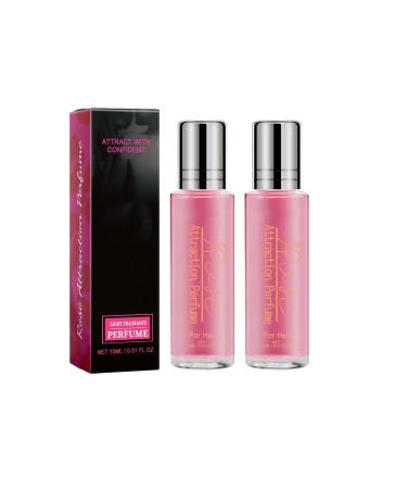 Rose Attraction Perfume Long Lasting Attraction Perfume Roll-on Pheromone Perfume Oil Fragrance Perfume Portable Pheromones Perfumes for Women(2pcs)