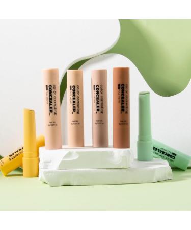 G n rique Cover Stick Concealer 6 Color Facial Concealer 4g Smudge Proof Lightweight Make Up Cosmetics Long Lasting Neutralizer for Natural Finish Skin Blemish Coverage - Buy Online on GoSupps.com